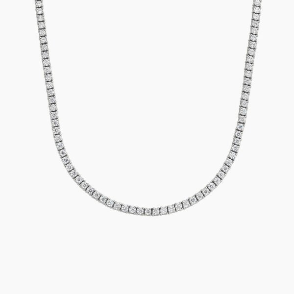 16 in. Perfect Four-Prong Lab Diamond Tennis Necklace (5 ct. tw.) in Platinum