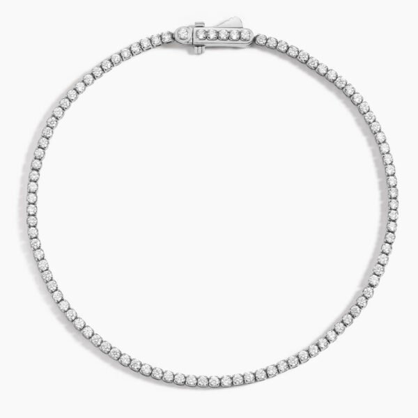 Petite Lab Diamond Tennis Bracelet - Image 3