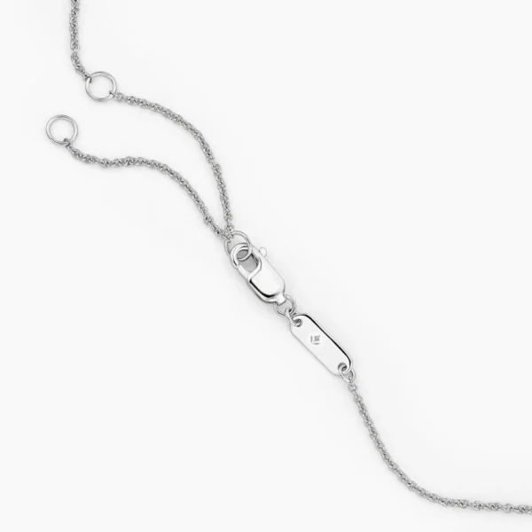 Two Hearts Lab Diamond Tube Necklace (1/3 ct. tw.) in Platinum - Image 4
