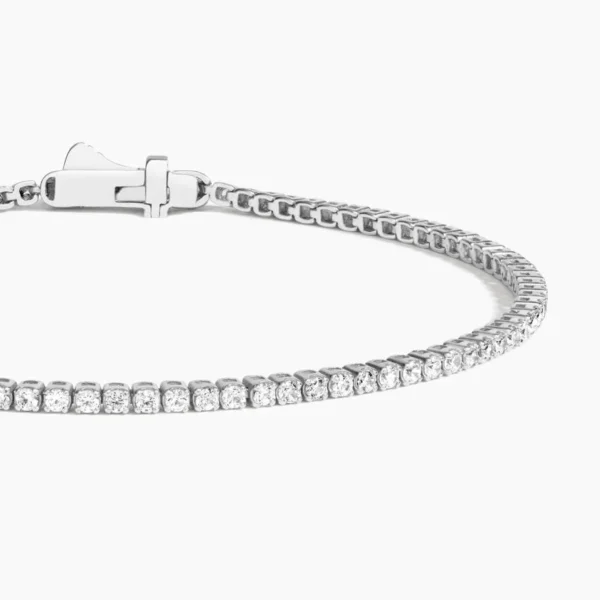 Petite Lab Diamond Tennis Bracelet - Image 5