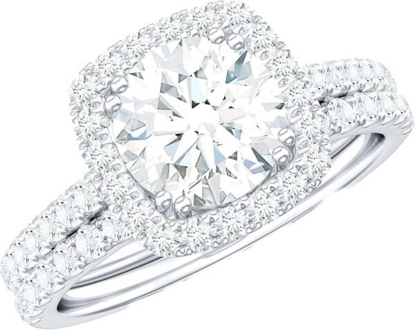 Diamond Bridal Halo Ring