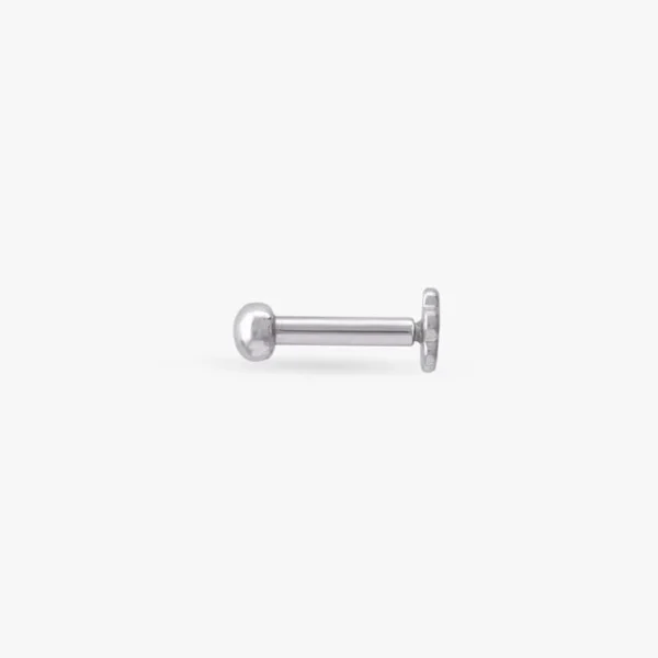 Classic Orb Platinum Nose Pin - Image 4