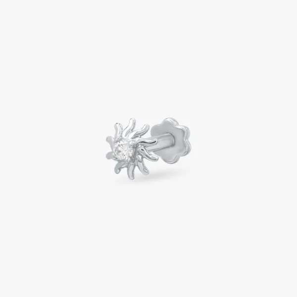 Ethereal Bloom Diamond Nose Pin - Image 2