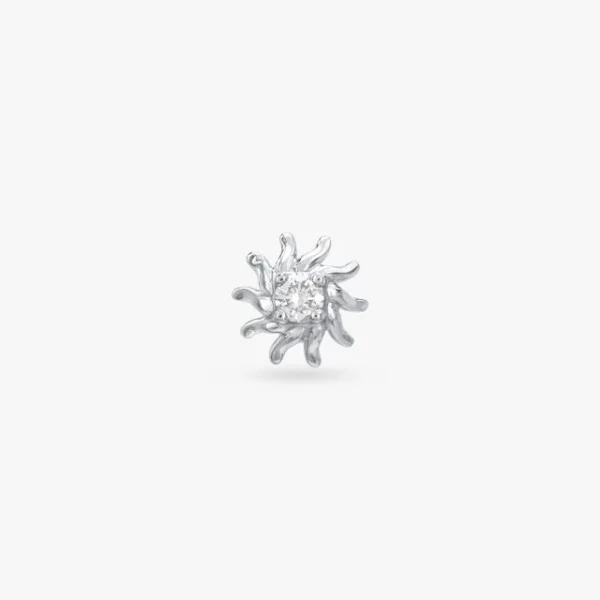 Ethereal Bloom Diamond Nose Pin - Image 3