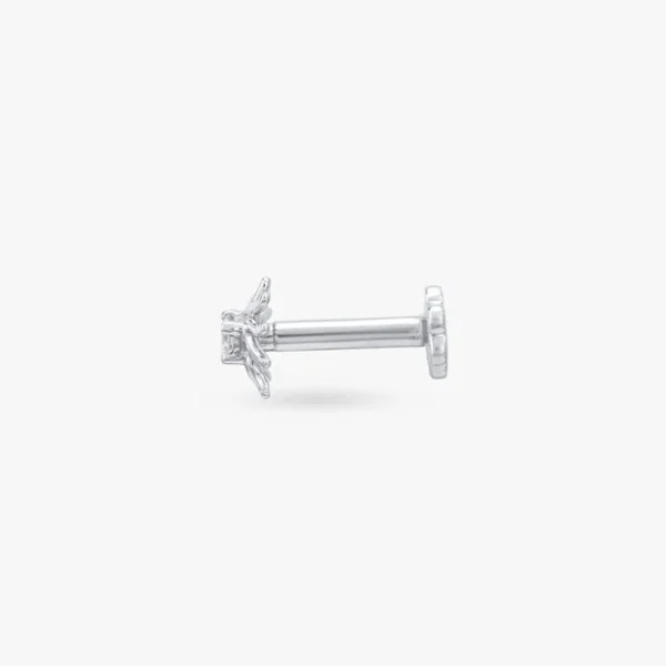Ethereal Bloom Diamond Nose Pin - Image 4