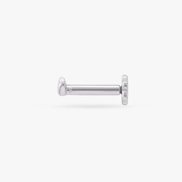 Dreamy Crescent Platinum Nose Pin - Image 4