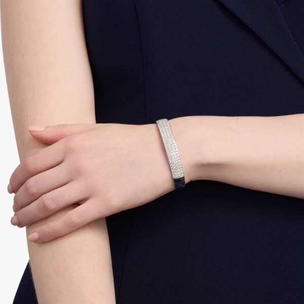 Diamond Multi-Row Bangle in 18k White Gold - Image 2