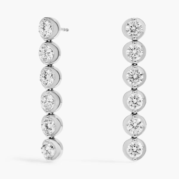 Illusion Drop Earrings With Lab-Grown Diamonds - Image 3