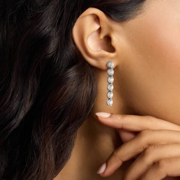 Illusion Drop Earrings With Lab-Grown Diamonds - Image 2