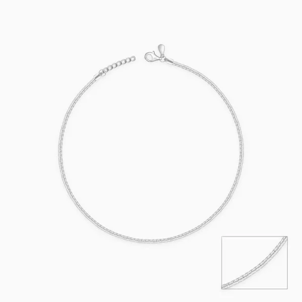 Silver Classy Anklet - Image 2
