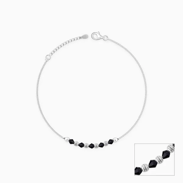 Silver Gypsy Gleams Anklet - Image 2