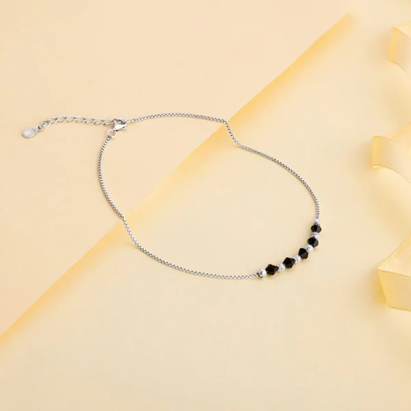 Silver Gypsy Gleams Anklet - Image 4