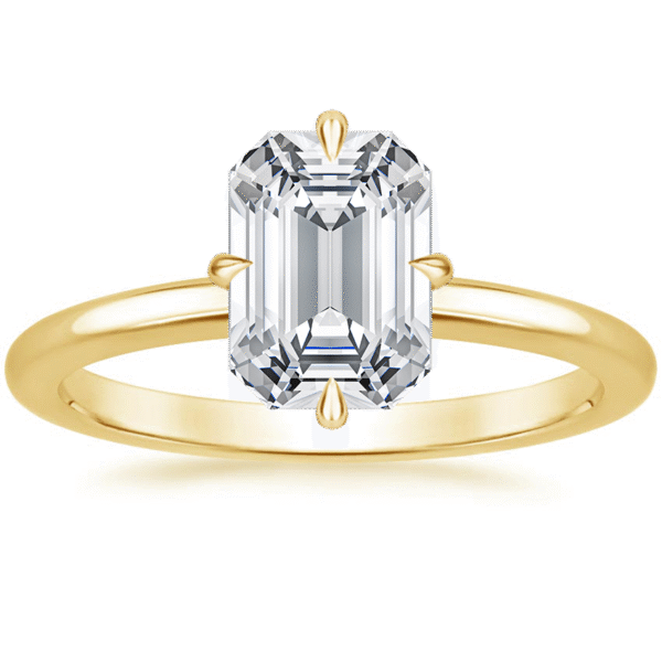 Emerald Engagement ring 2.5 carats - Image 2