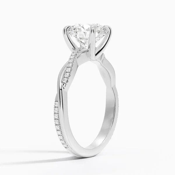 Petite Twisted Vine Diamond Ring - Image 3