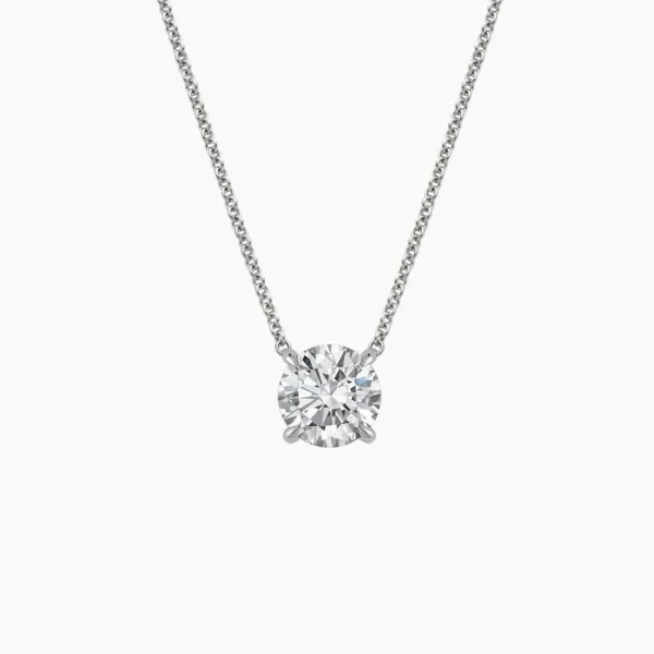 Perfect Solitaire Lab Diamond Pendant (1 1/2 ct. tw.) in 18K Platinum