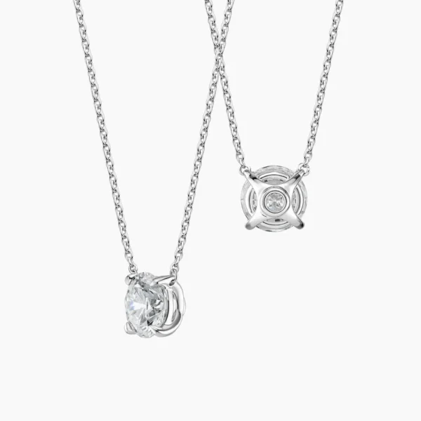 Perfect Solitaire Lab Diamond Pendant (1 1/2 ct. tw.) in 18K Platinum - Image 5