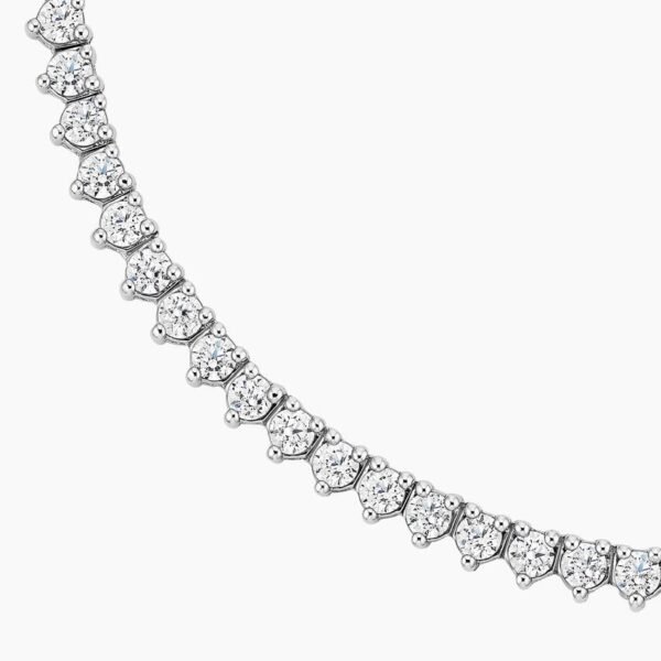 Perfect Three-Prong Diamond Tennis Necklace - Image 5