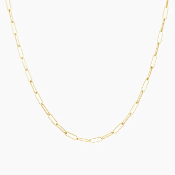 The Mystic Evil Eye Medallion and Paperclip Necklace Set in 14K Yellow Gold - Image 2