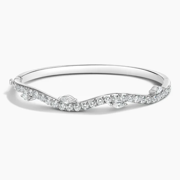 Luxe Willow Diamond Bangle Bracelet