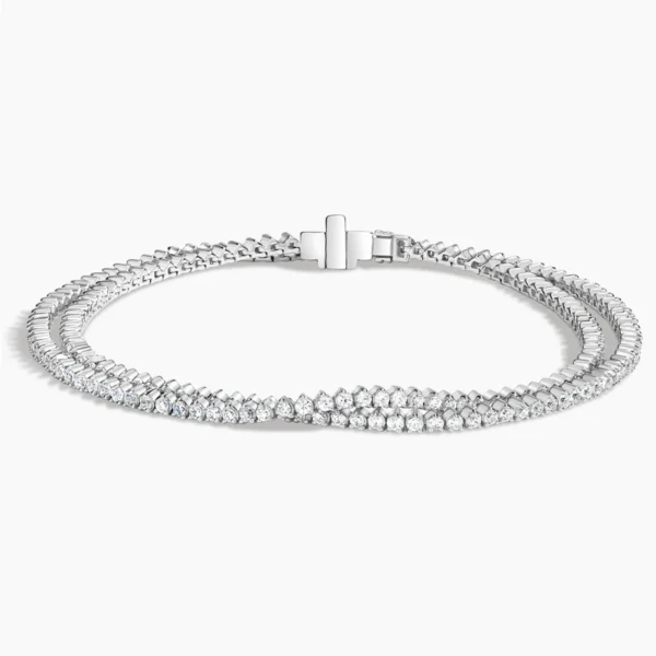 Wrap Lab Diamond Tennis Bracelet (2 1/4 ct. tw.) in Platinum