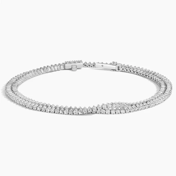Wrap Lab Diamond Tennis Bracelet (2 1/4 ct. tw.) in Platinum - Image 2