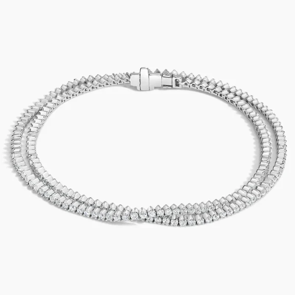 Wrap Lab Diamond Tennis Bracelet (2 1/4 ct. tw.) in Platinum - Image 4