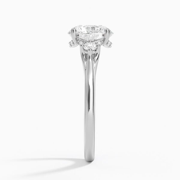 Floating Three Stone Diamond Ring - Image 3