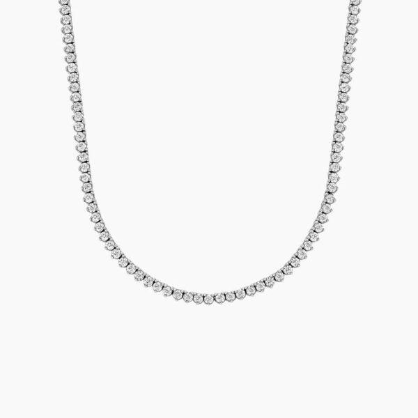 Three-Prong Diamond Tennis Necklace (5 1/2 ct. tw.) in 18K White Gold