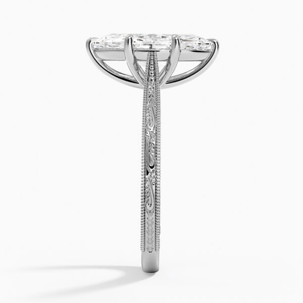 Elsie Engraved Ring in Platinum - Image 2