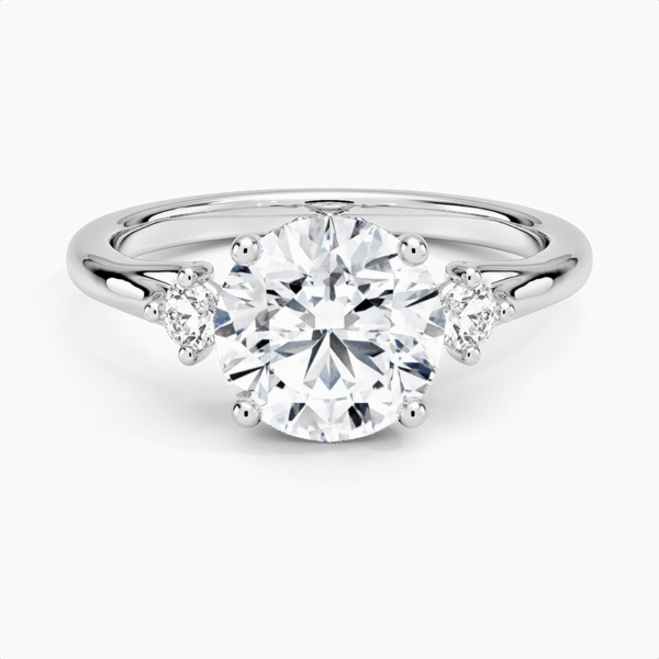 Floating Three Stone Diamond Ring
