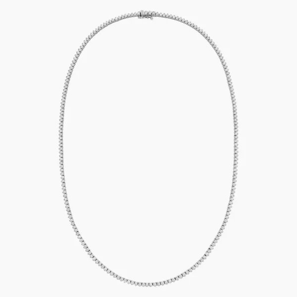 Three-Prong Diamond Tennis Necklace (5 1/2 ct. tw.) in 18K White Gold - Image 2