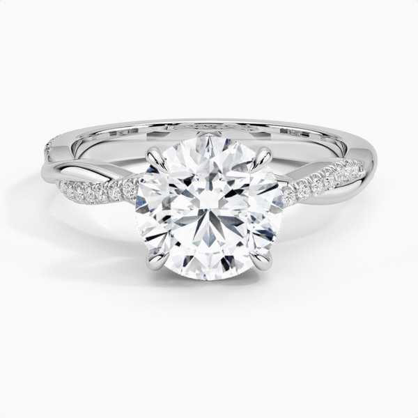 Petite Twisted Vine Diamond Ring