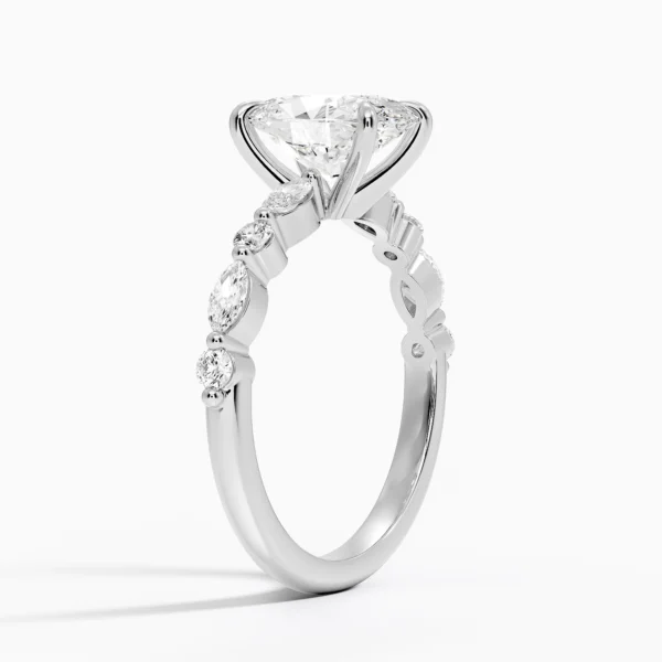 Versailles Half-Coverage Diamond Ring (1/3 ct. tw.) in Platinum - Image 2
